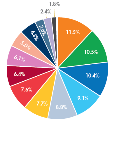 Employment Share By Industry Sector@2x