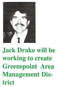 Jack Drake works to create Greenspoint Area Management District